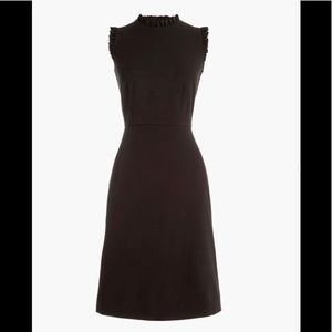 J. Crew Factory Ruffleneck sheath dress AV650
